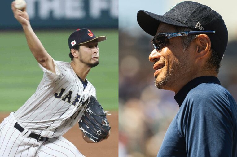 WBC終了後、イチローさんに聞いた侍ジャパン。ダルビッシュ有への熱い思いを語った ／ photograph by L）JIJI PRESS、R）Getty Images