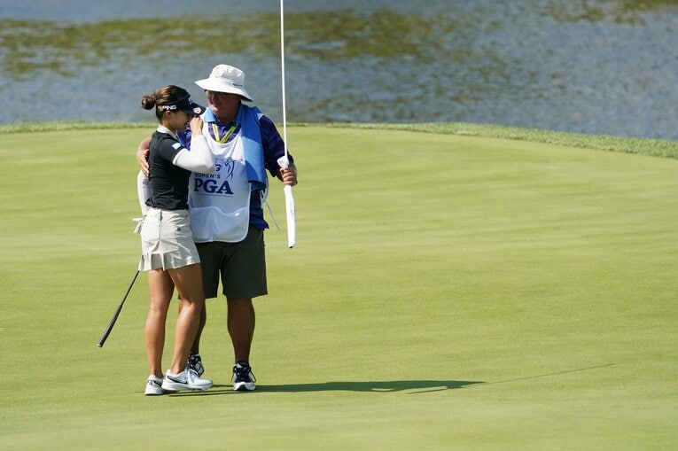 チョン・インジ／KPMG全米女子プロゴルフ選手権 最終日18番　©︎Shizuka Minami