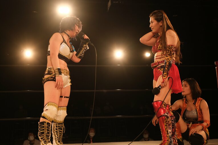 試合後、マイクを握り現状への不満をぶつけた