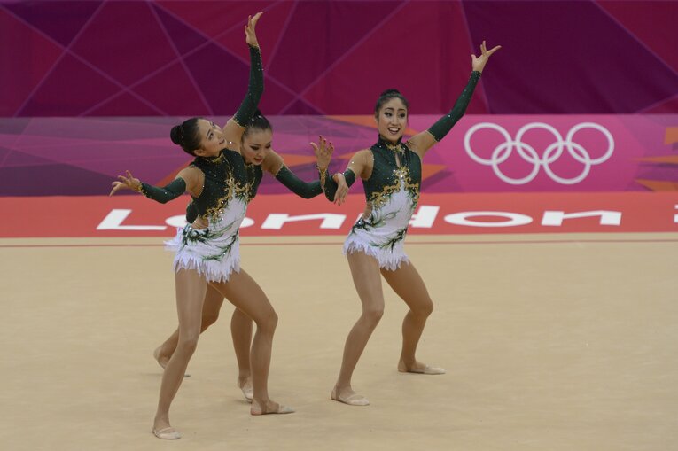 【これが一糸乱れぬフェアリージャパンの演技】サイード横田さんも出場したロンドン五輪団日本代表の演技を見る　©Asami Enomoto/JMPA