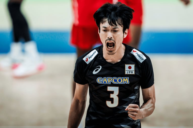 深津旭弘（VNLキューバ戦）©︎Volleyball World