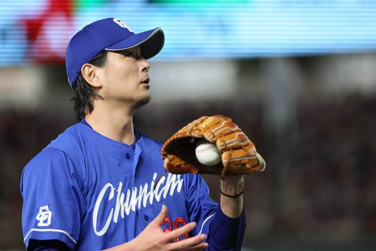 中日投手陣の兄貴分的存在の涌井　©︎JIJI PRESS