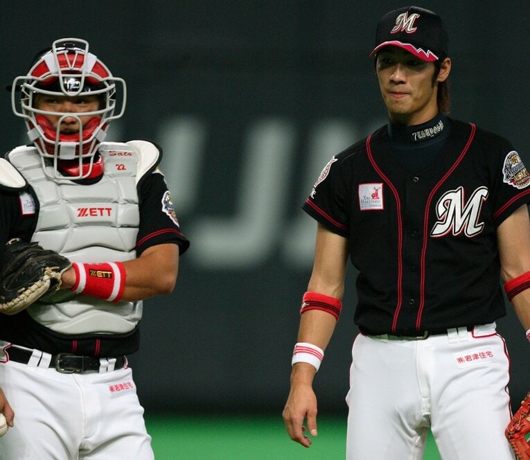 里崎智也、西岡剛（2007年CS）　©︎Naoya Sanuki