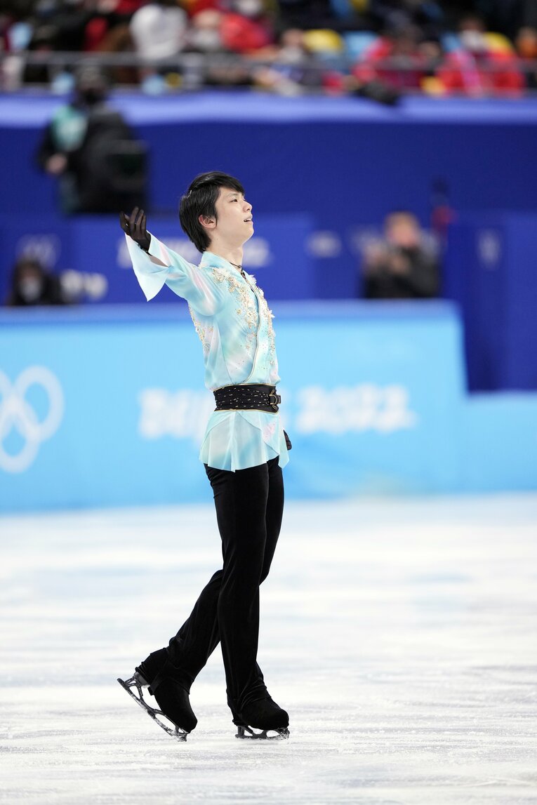 北京五輪フリー『天と地と』、演技終了直後　©Sunao Noto/JMPA