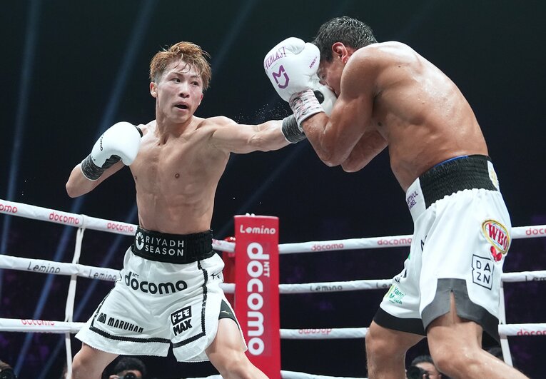 福田直樹氏が「大量に撮れた」と語る井上尚弥の正確なジャブ（2枚目） ©Naoki Fukuda