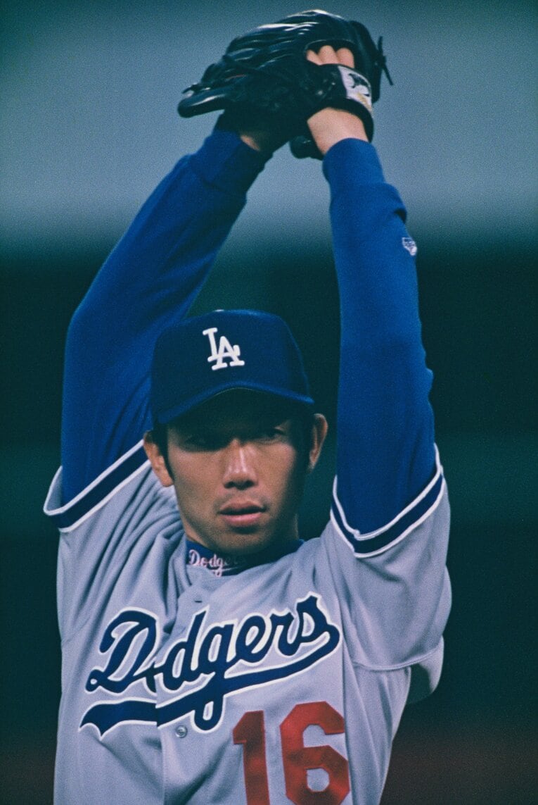 ドジャース時代の野茂　©Sports Graphic Number
