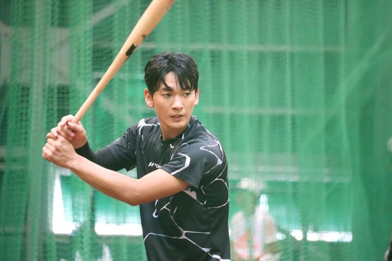 山田健太（立教大4年）の練習風景　©Genki Taguchi