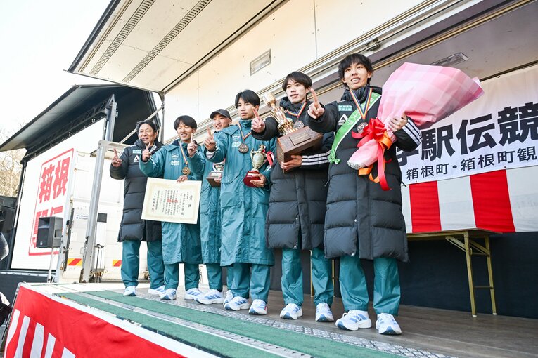 【黒田朝日レア写真】走り終えた直後もニコニコ（4年時。写真は続きます）　©Nanae Suzuki