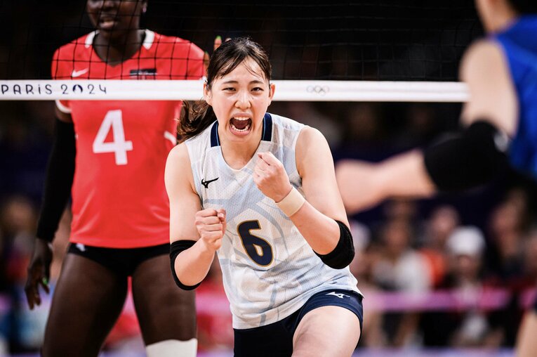 パリ五輪予選ラウンド・ケニア戦　©︎Volleyball World