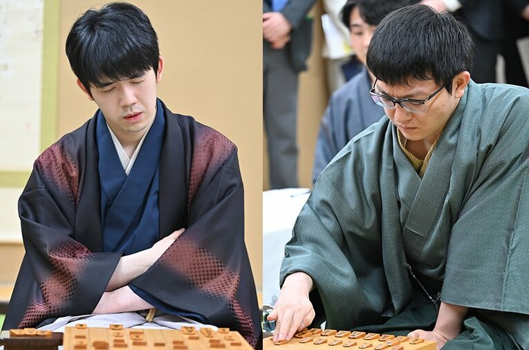 藤井聡太名人と永瀬拓矢九段が対局している名人戦。観る将マンガ家が注目の第1局を現場で取材した ／ photograph by 日本将棋連盟