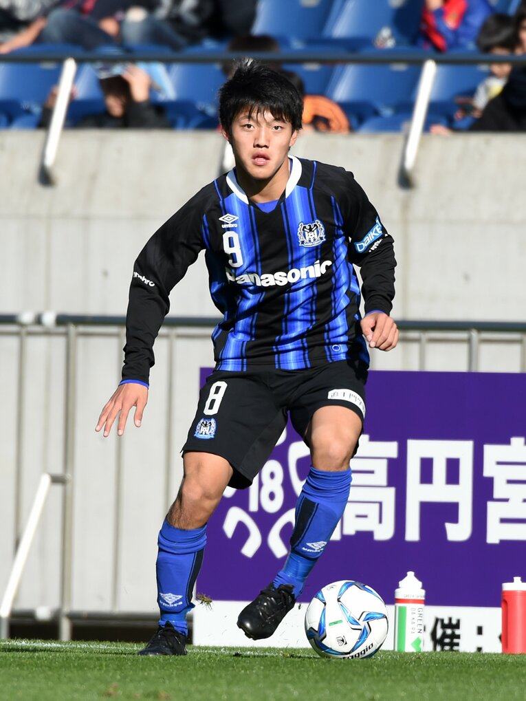G大阪ユース時代の堂安律（2015年／17歳）©︎Etsuo Hara/Getty Images
