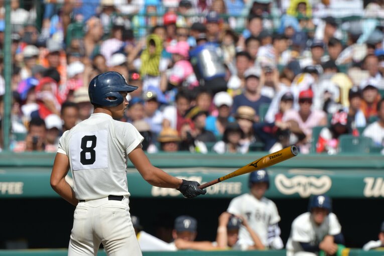 第100回大会決勝戦での大阪桐蔭・藤原　©︎Hideki Sugiyama