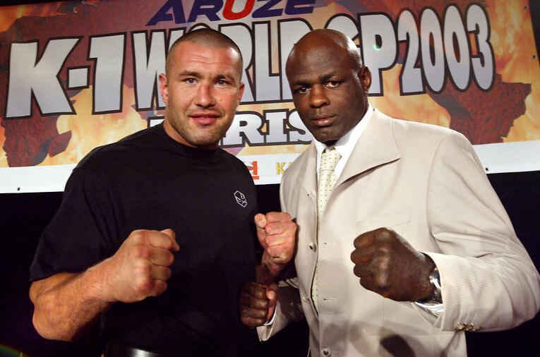 2003年6月ジェロム・レ・バンナと　©JIJI PRESS