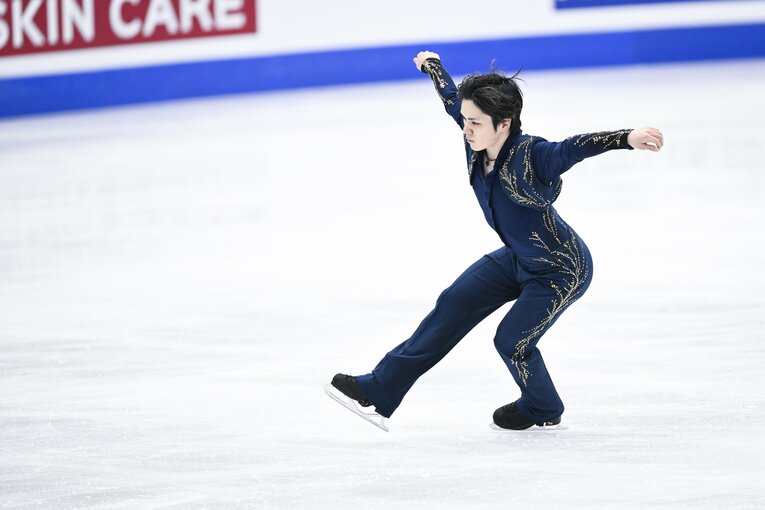 2022年世界選手権で優勝した宇野昌磨　©︎Asami Enomoto