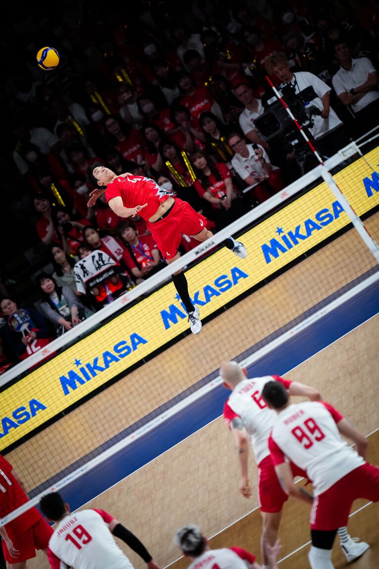 宮浦健人（VNLポーランド戦）　©︎Volleyball World