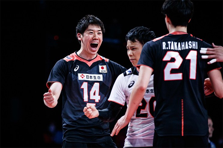 石川祐希というお手本は高橋藍の成長に大きく寄与した　©FIVB