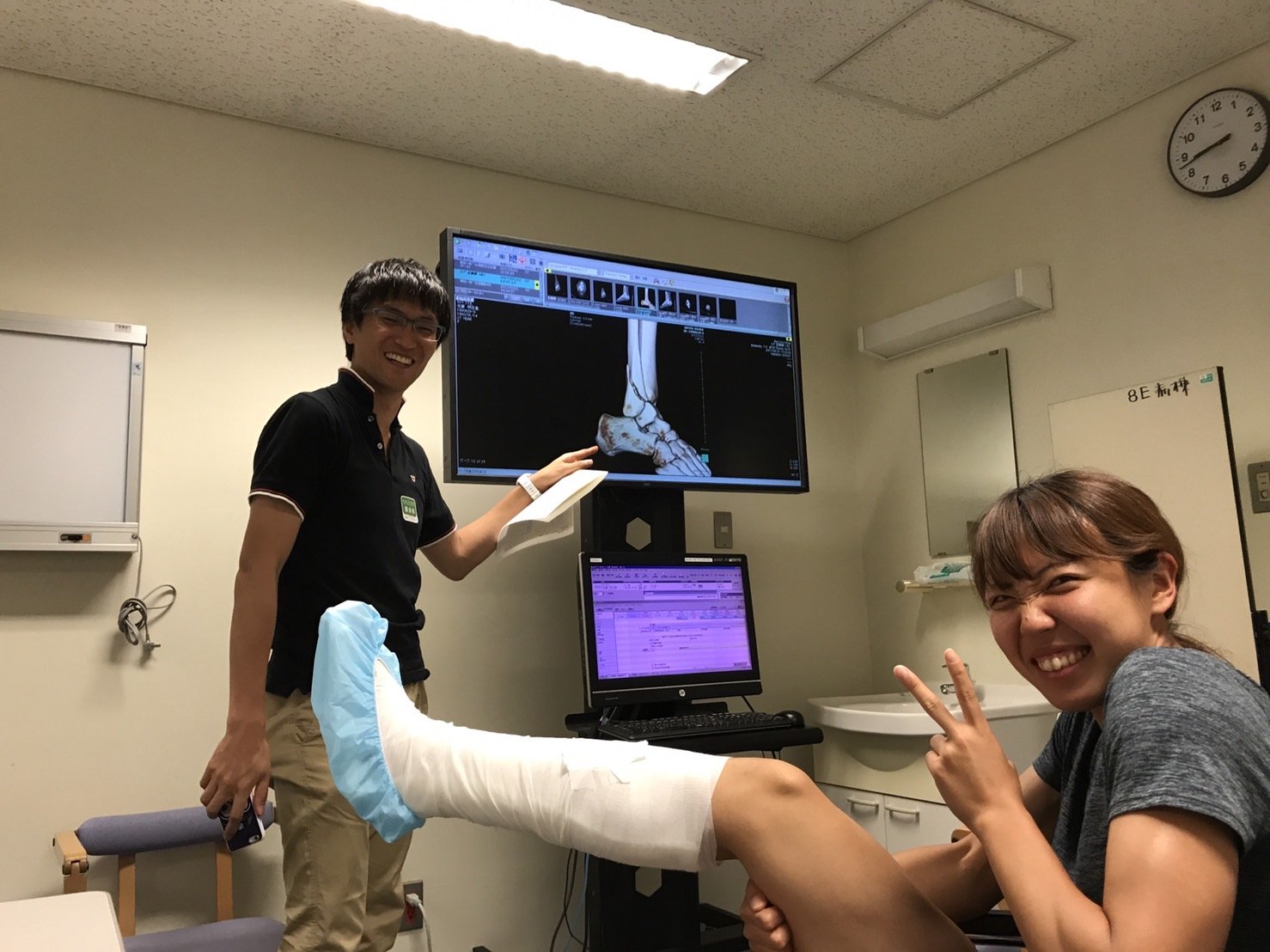 コンタクトスポーツだけにケガのリスクも大きいラグビー。佐藤さんも寺田選手のサポートに本腰を入れるようになった／本人提供