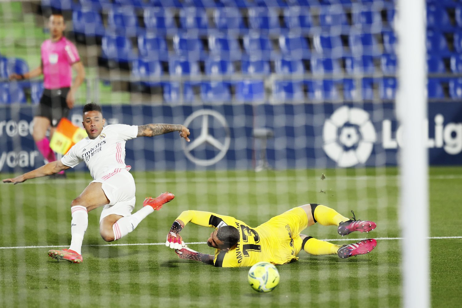 マリアーノがゴールネットを揺さぶったが……©Daisuke Nakashima