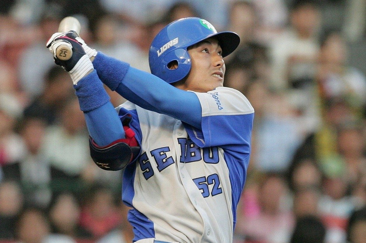若き日の栗山巧 ©JIJI PRESS
