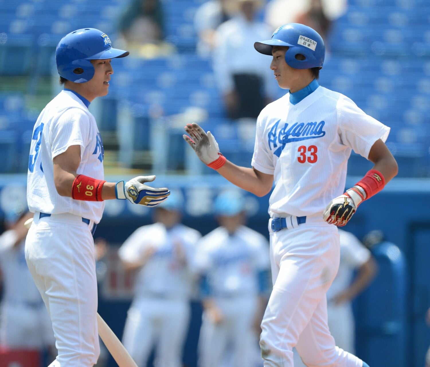 青学大時代の杉本裕太郎。その後JR西日本を経て、2015年ドラフト10位でオリックス入団　©Sankei Shimbun