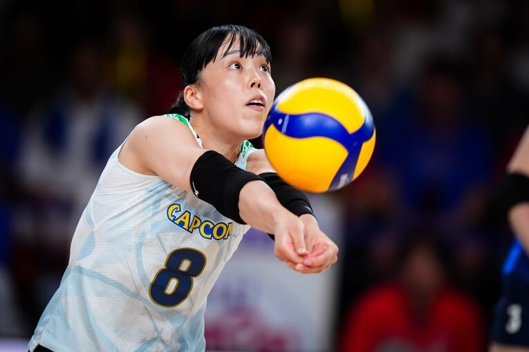 小島満菜美（VNLセルビア戦）©︎Volleyball World