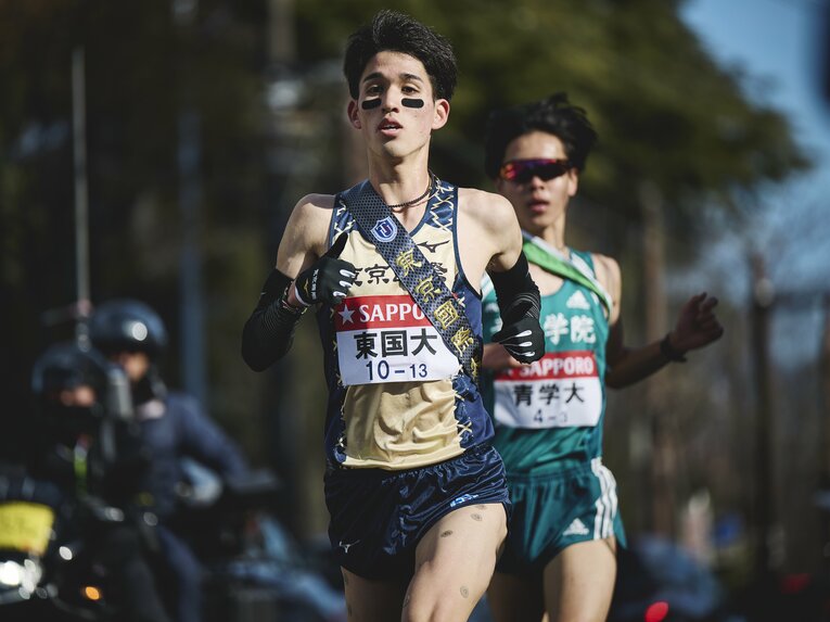 東京国際大学4年の丹所健。同学年のヴィンセントとともに東国大の中心選手である　©Yuki Suenaga