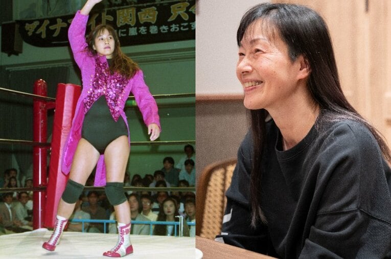 ジャパン女子プロレス、JWPで活躍したアイドルレスラー・福岡晶のインタビュー（第2回） ／ photograph by L)東京スポーツ新聞社、R)Shiro Miyake