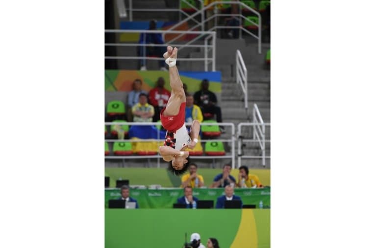 リオ五輪の内村航平 ／ photograph by Asami Enomoto/JMPA