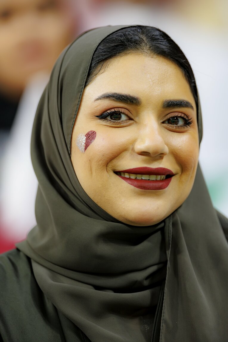 カタールサポーター　©Kiichi Matsumoto/JMPA