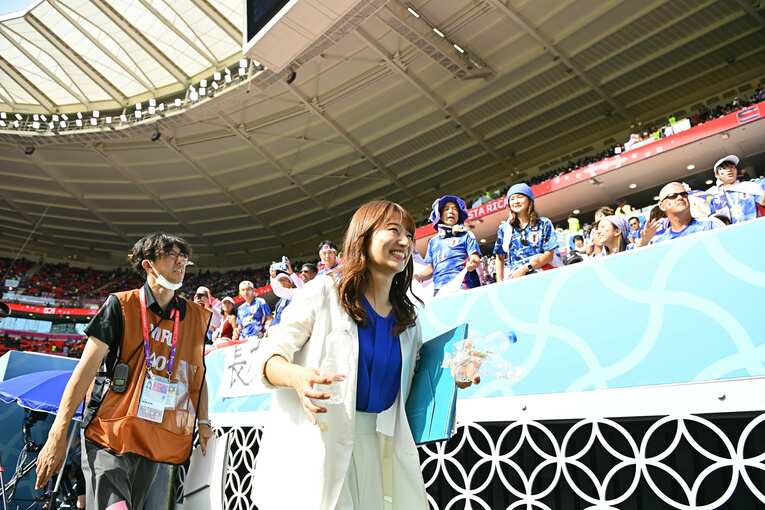 安藤萌々アナウンサー　©Takuya Kaneko/JMPA