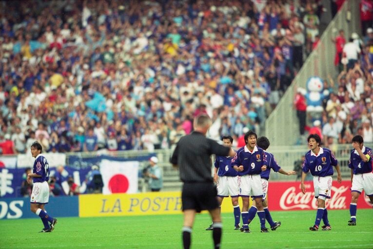 フランスW杯ジャマイカ戦。伊東の名前が呼ばれることはなかった　©Naoya Sanuki/JMPA