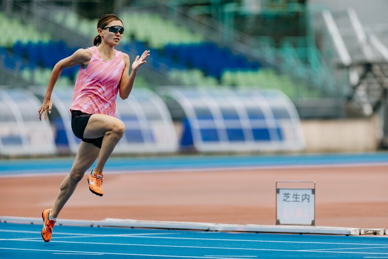 【2024年8月撮影】五輪期間中の最中、走高跳の日本王者の姿は神奈川の陸上競技場にあった　©Kiichi Matsumoto
