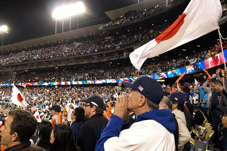スタンドの様子 ／ photograph by Number editorial staff