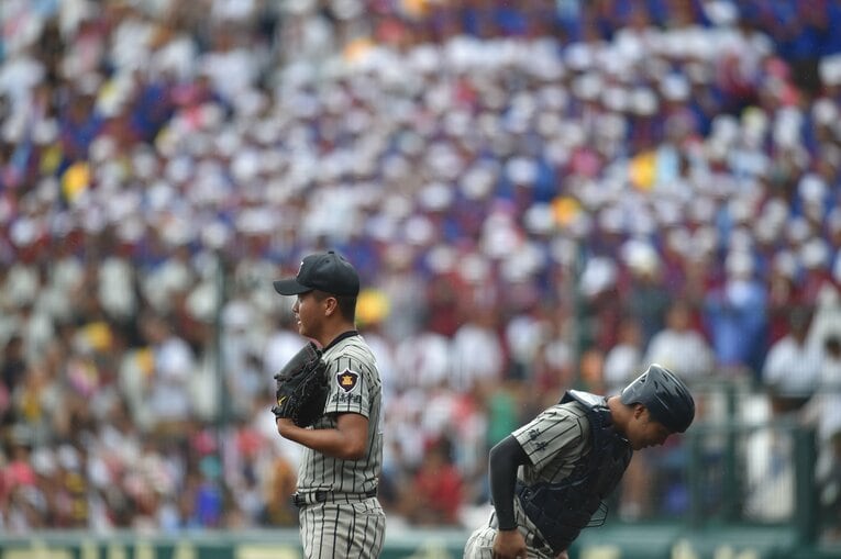 敦賀気比高時代にはエースとして全国制覇も達成した　©BUNGEISHUNJU