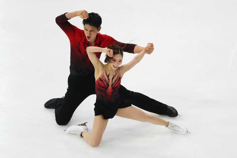 スケートアメリカSPでは、珍しいミスが出て2位スタートに　©Getty Images