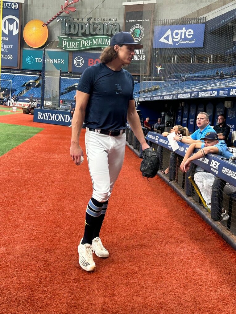 レイズの右腕グラスノーは大谷が受けた“ハイブリッド手術”を先んじて受けた投手だ　©Naoyuki Yanagihara