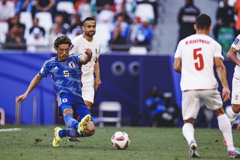 イラン戦、守田英正の先制ゴール（2枚目／全4枚）©Kiichi Matsumoto