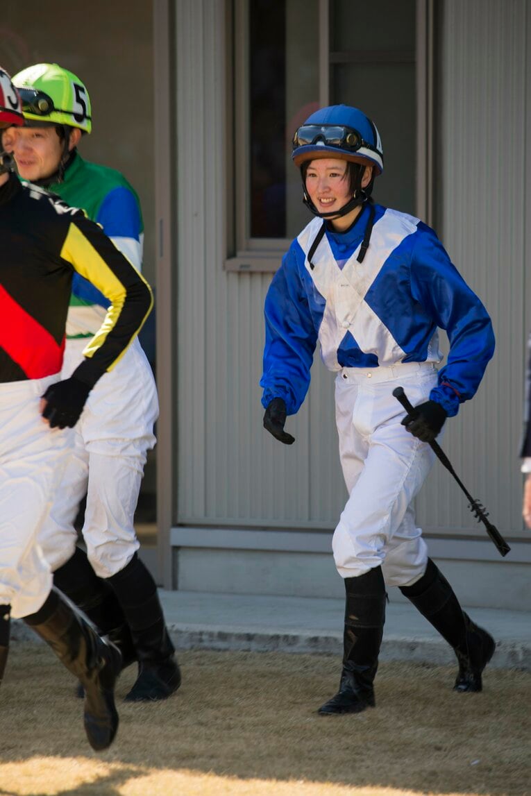 2016年の騎手デビュー当日の藤田菜七子　©Shiro Miyake