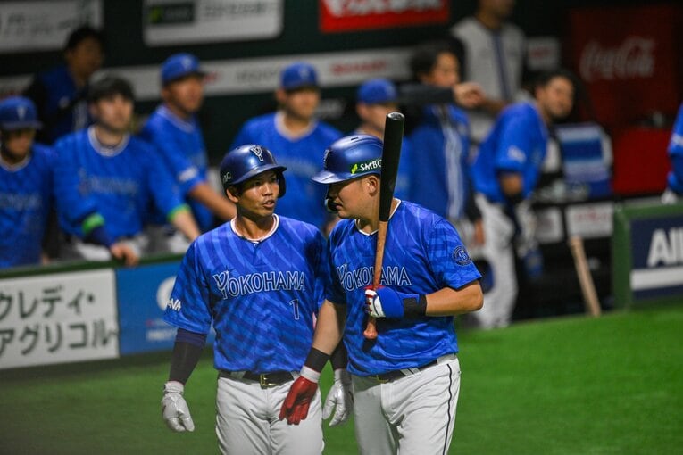 DeNAの現チームで2017年の日本シリーズを経験したのは筒香嘉智（右）と桑原だけだ　©︎Nanae Suzuki