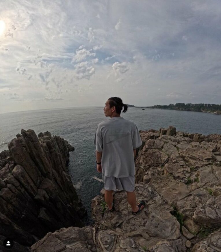 世界水泳前、荒田の最後の練習はやはり東尋坊／本人のインスタグラムより