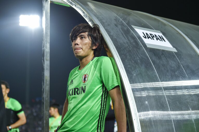 柏木陽介（2015年／ロシアW杯予選）©︎Takuya Sugiyama