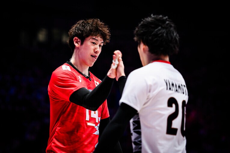 石川祐希（VNL準々決勝カナダ戦）©︎Volleyball World