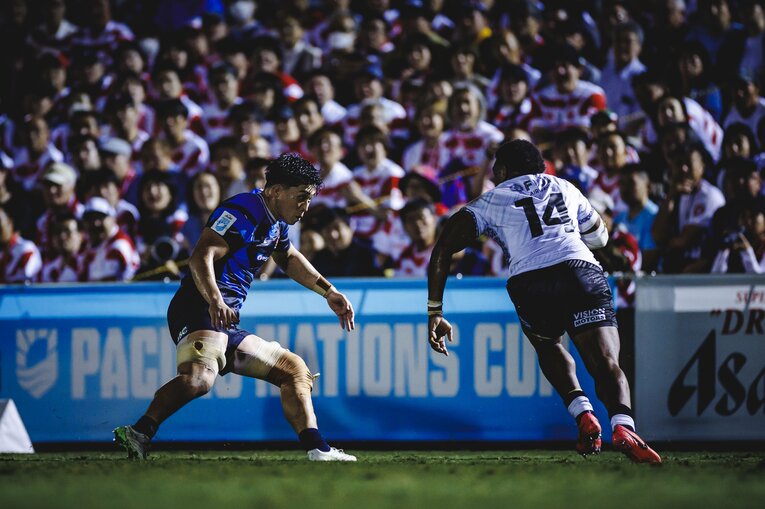 難敵フィジーを相手に劇的な逆転勝利を収めたフィジー戦　©Kiichi Matsumoto