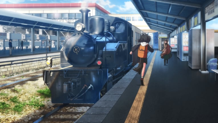 SLに乗り込む　©2023 アニメ「ウマ娘 プリティーダービー Season 3」製作委員会