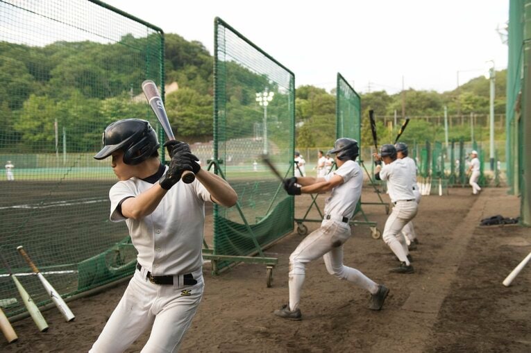 大阪桐蔭の練習風景（2013年） ©BUNGEISHUNJU