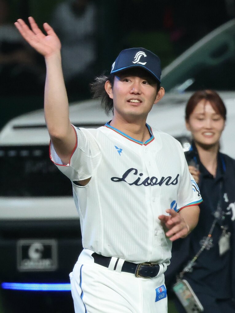 4月18日に「ノーヒットワンラン」で勝利を挙げた今井達也。その後も好投を続け、5月17日の登板までで防御率0.59と圧倒的な成績を残している　©JIJI PRESS