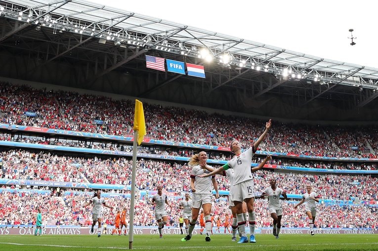 アメリカが優勝した2019年女子W杯©Getty Images