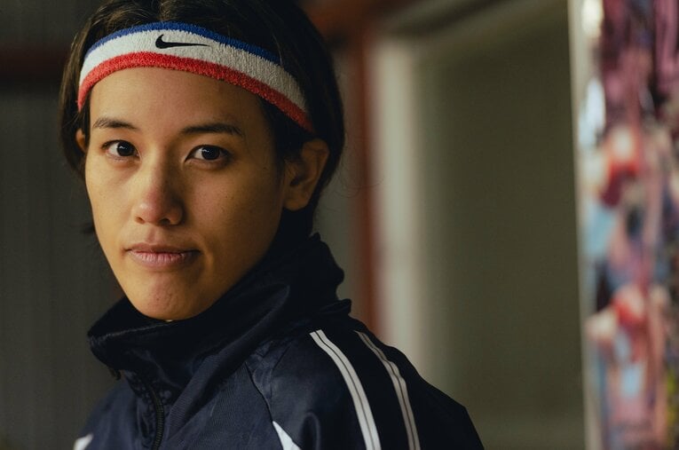 看護師を続けながら、プロボクサーに転向した津端ありさ（31歳） ／ photograph by Wataru Sato