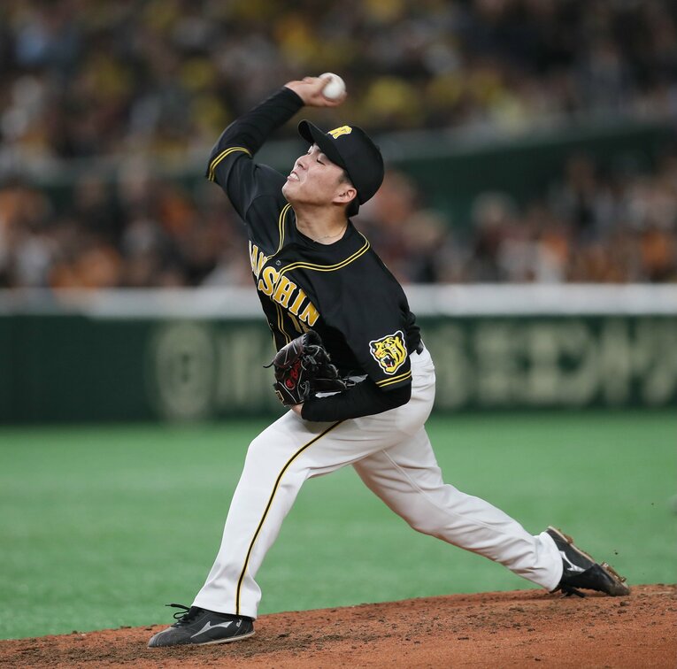 現役ドラフトで阪神から移籍した馬場　©︎JIJI PRESS