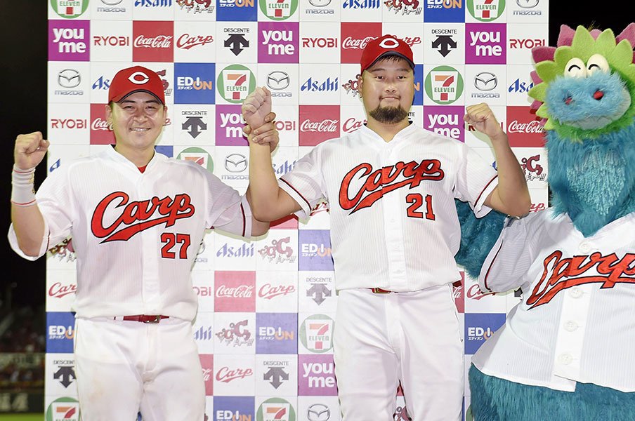 カープの「締めの男」は中崎翔太だ。江夏、大野、津田、永川と続く系譜。<Number Web> photograph by Kyodo News